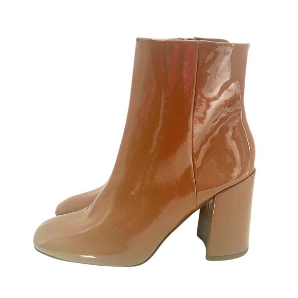 Madden Girl Patent Leather The While Ankle Boots  Sz 8 70s Hippie Coquette Boho - Picture 6 of 13